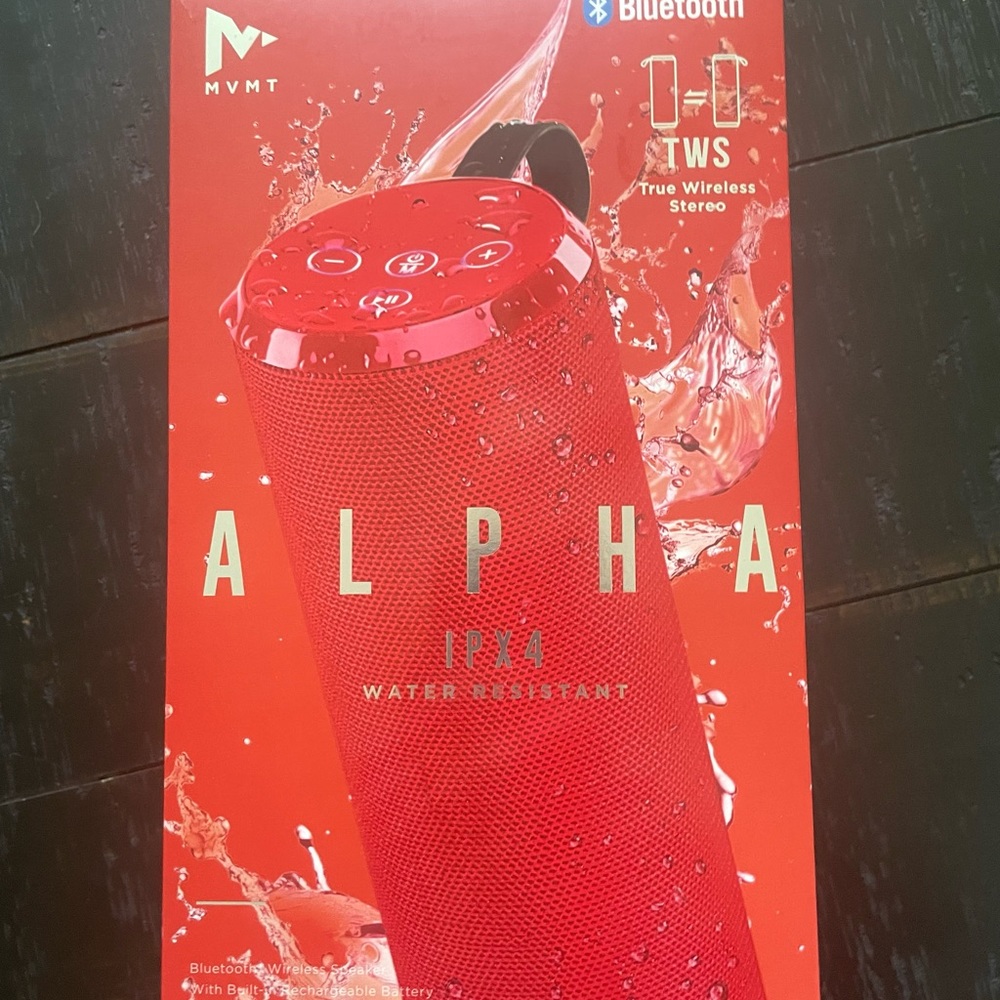 Alpha IPX4 water resistant speaker